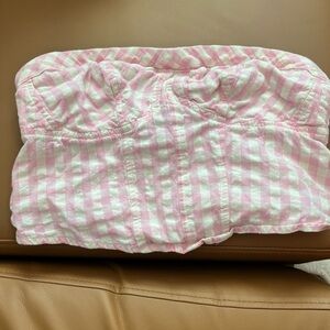 Free People pink gingham print